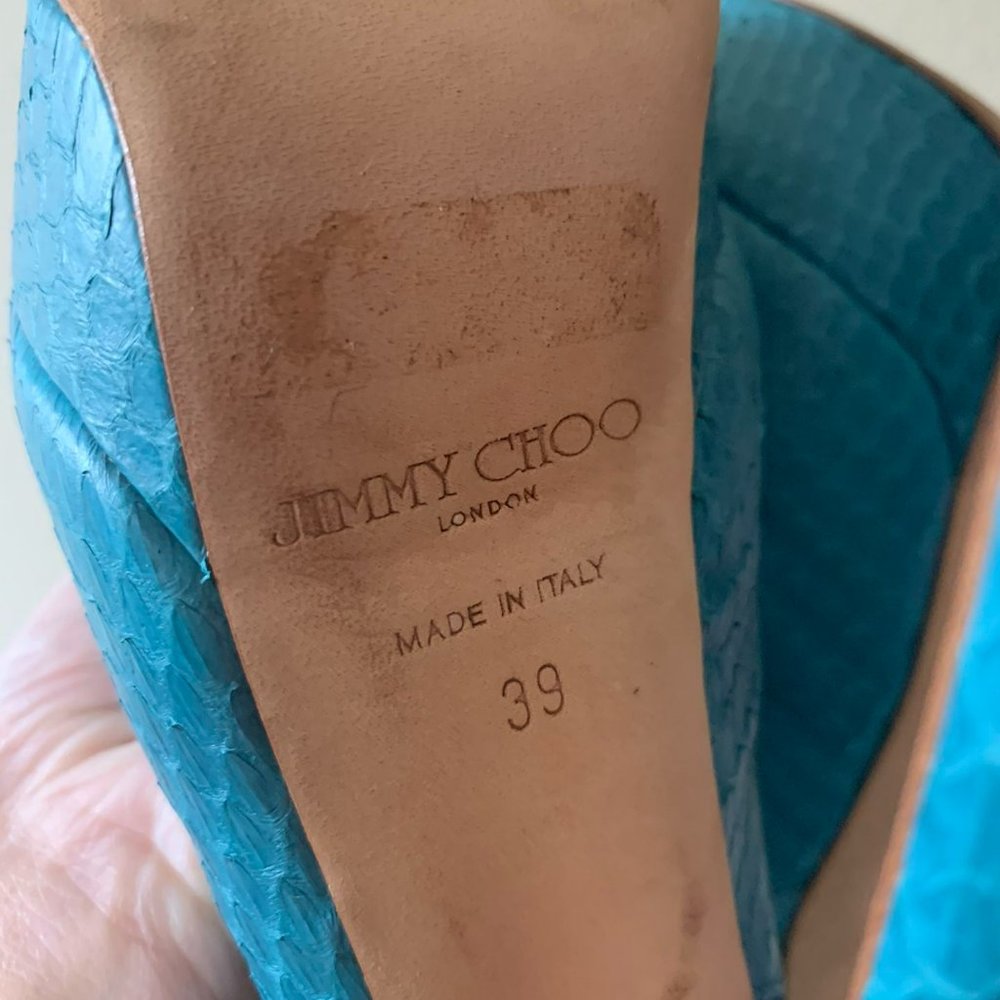 Jimmy Choo Python Heels - Picture 4 of 6